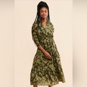 Moon River Envy Midi Dress